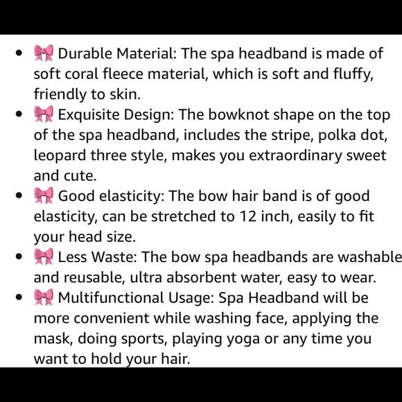 Bow Spa Headbands - Picture 6 of 6